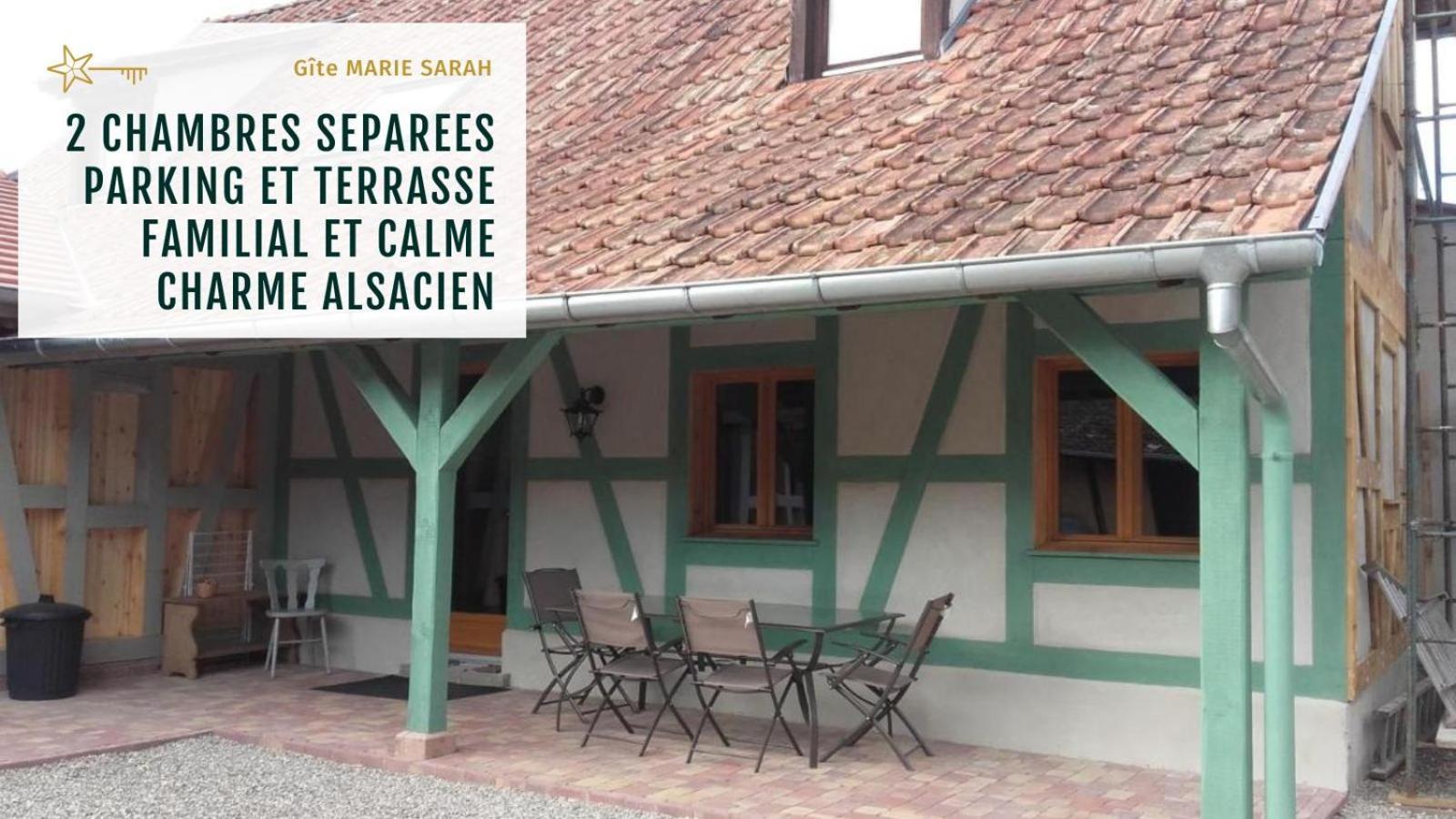 Gite Chez Marie-Sarah Petite Maison Calme Parking Ebersheim 外观 照片